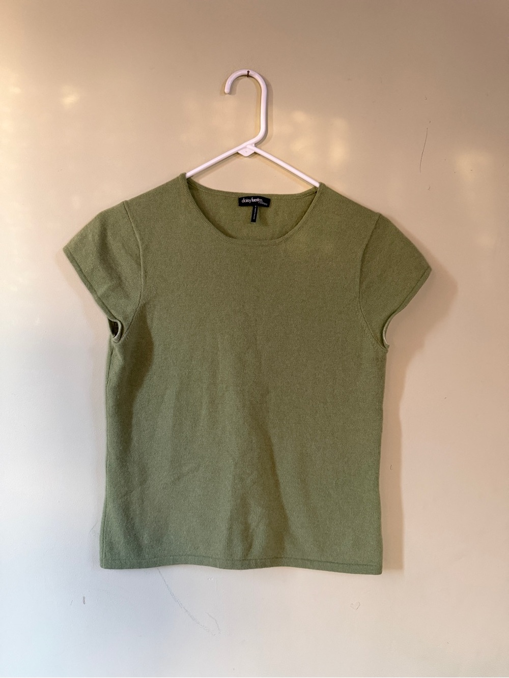 Cashmere Green Short Sleeve Sweater